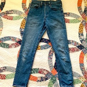 High waisted Levi’s 501 Skinny Button Fly